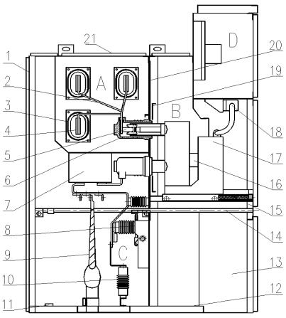 得潤(rùn)電氣KYN28A-12高壓開(kāi)關(guān)柜結(jié)構(gòu)圖 得潤(rùn)電氣KYN28A-12高壓開(kāi)關(guān)柜結(jié)構(gòu)圖