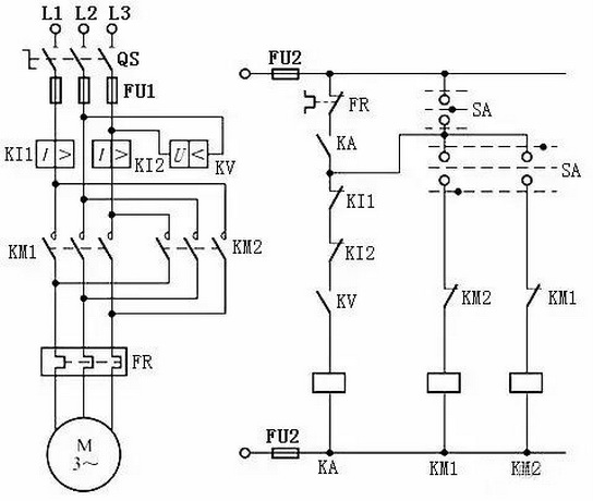 電動(dòng)機(jī)常用保護(hù)的接線(xiàn)圖 電動(dòng)機(jī)常用保護(hù)的接線(xiàn)圖